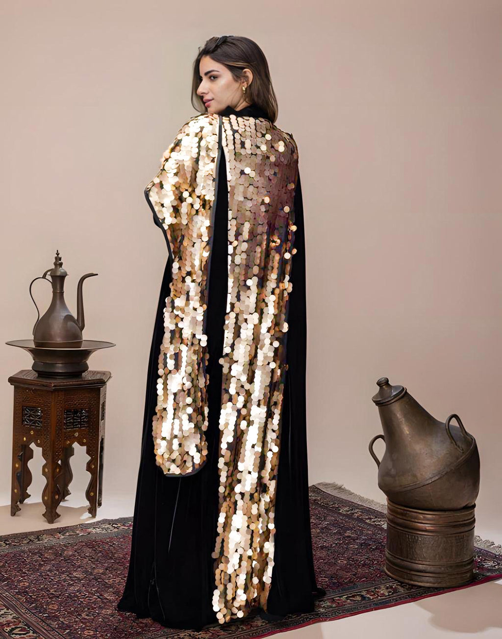 Sparkle All Day Kaftan - Black
