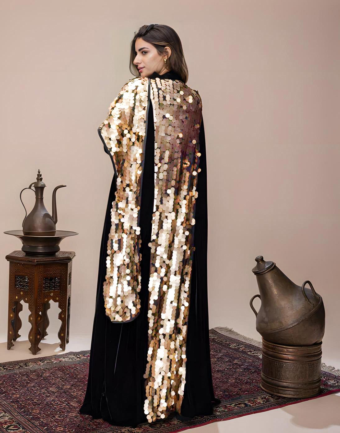 Sparkle All Day Kaftan - Black