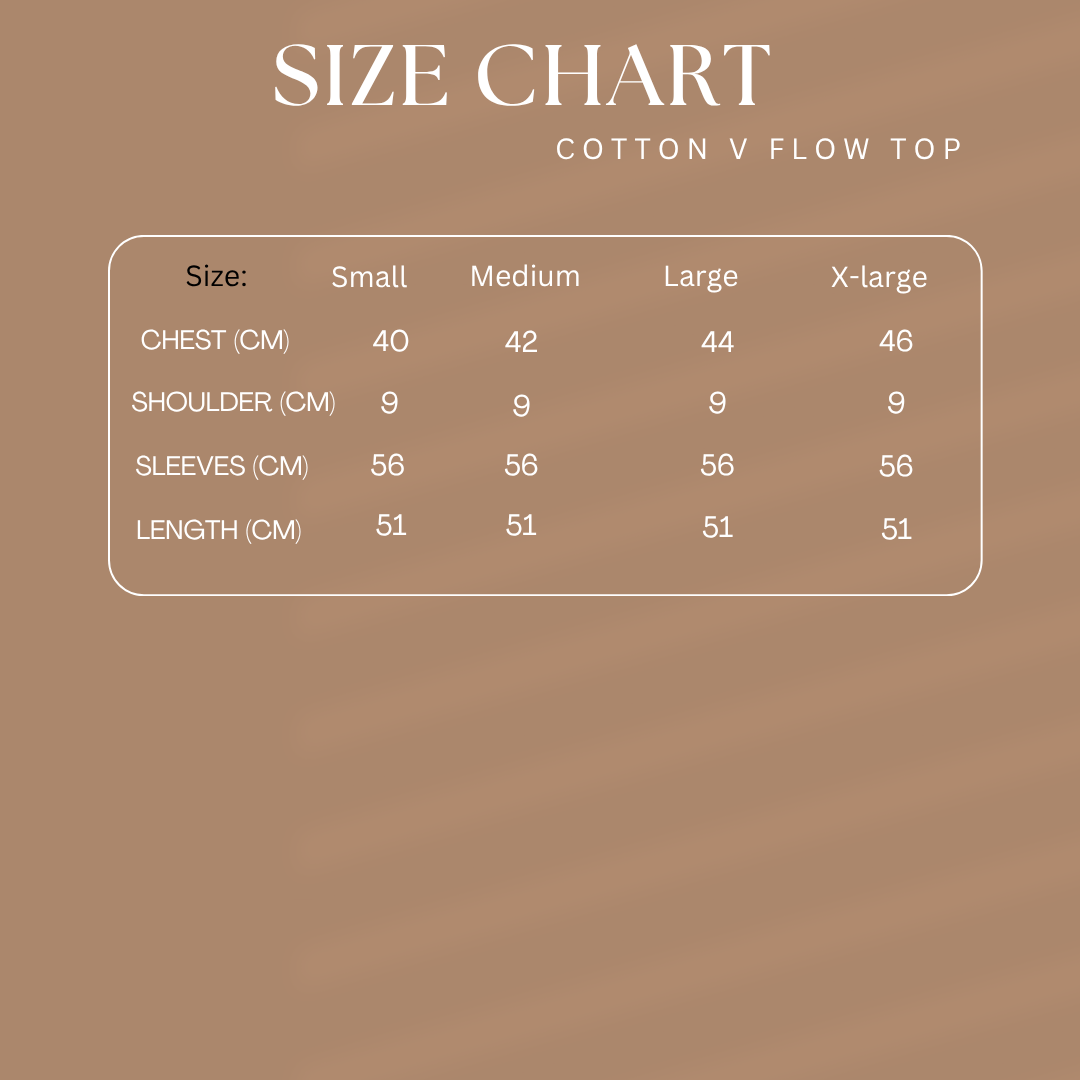 Cotton V Flow Top