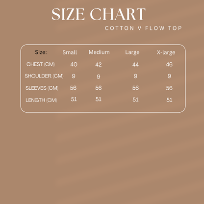 Cotton V Flow Top