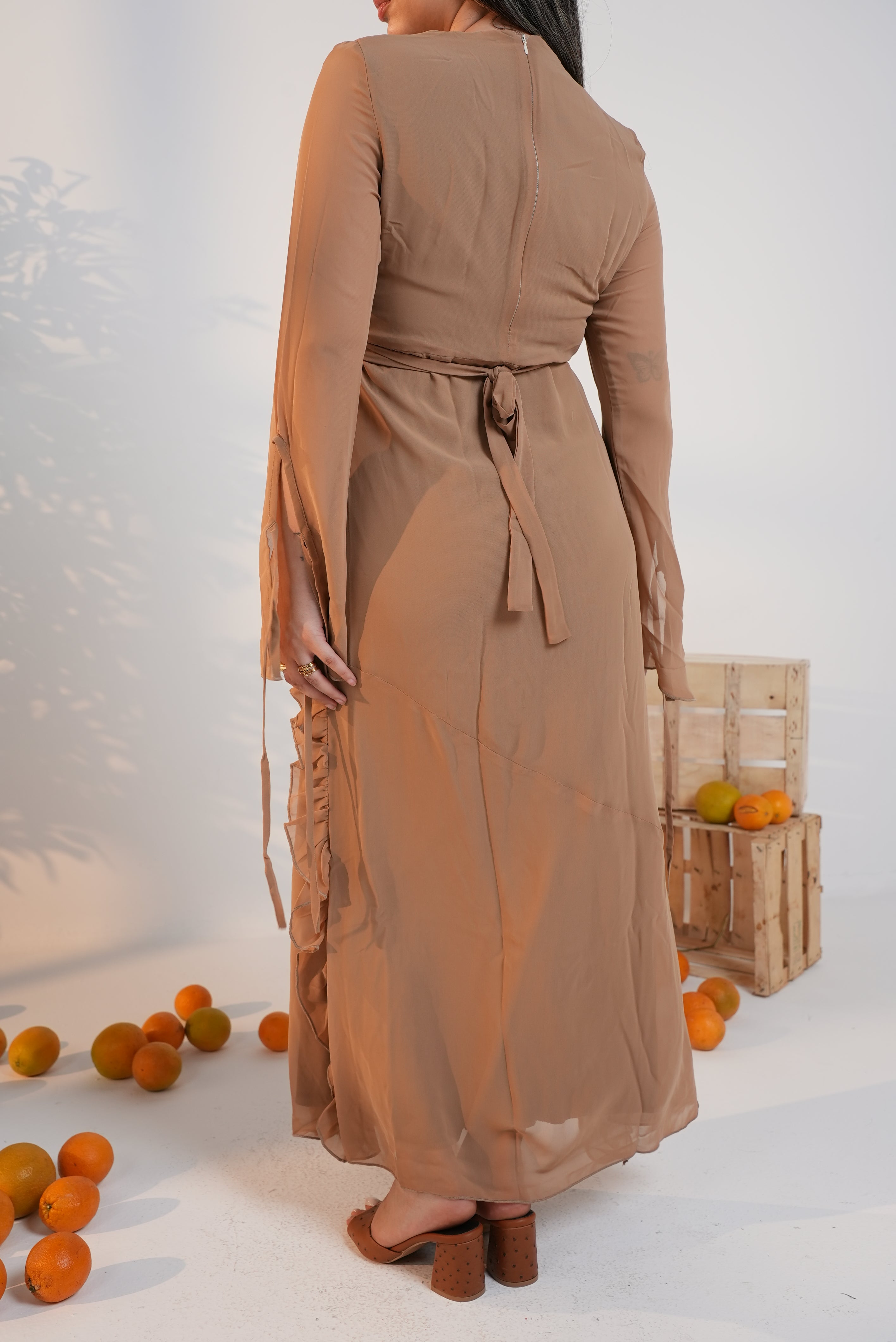 Chiffon Ruffles Dress