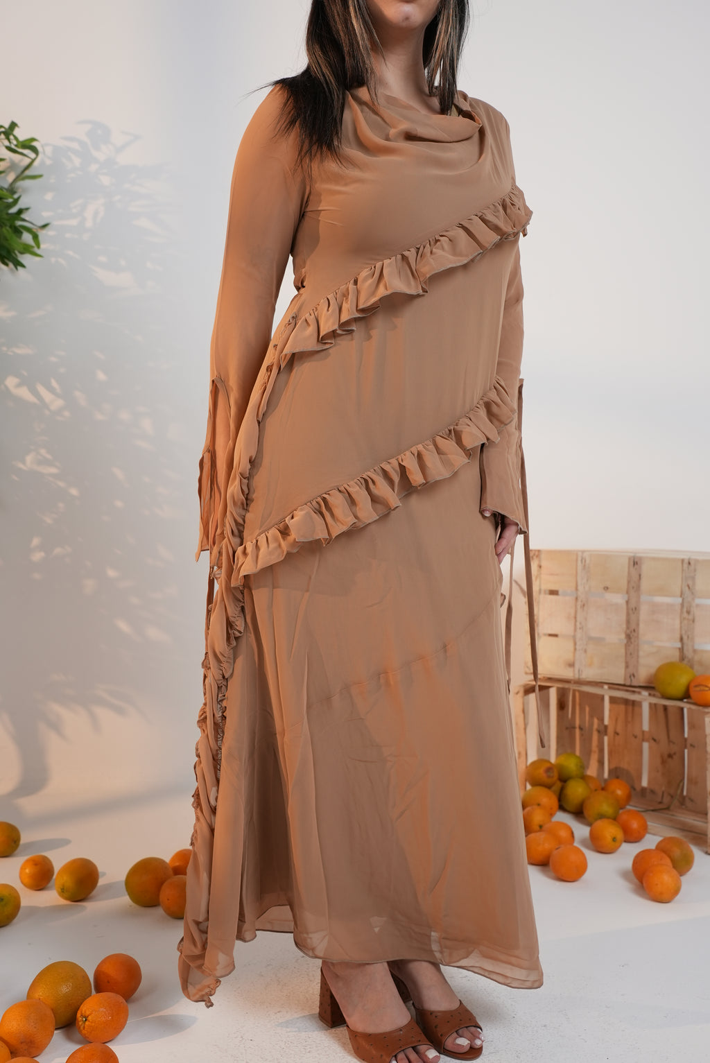 Chiffon Ruffles Dress