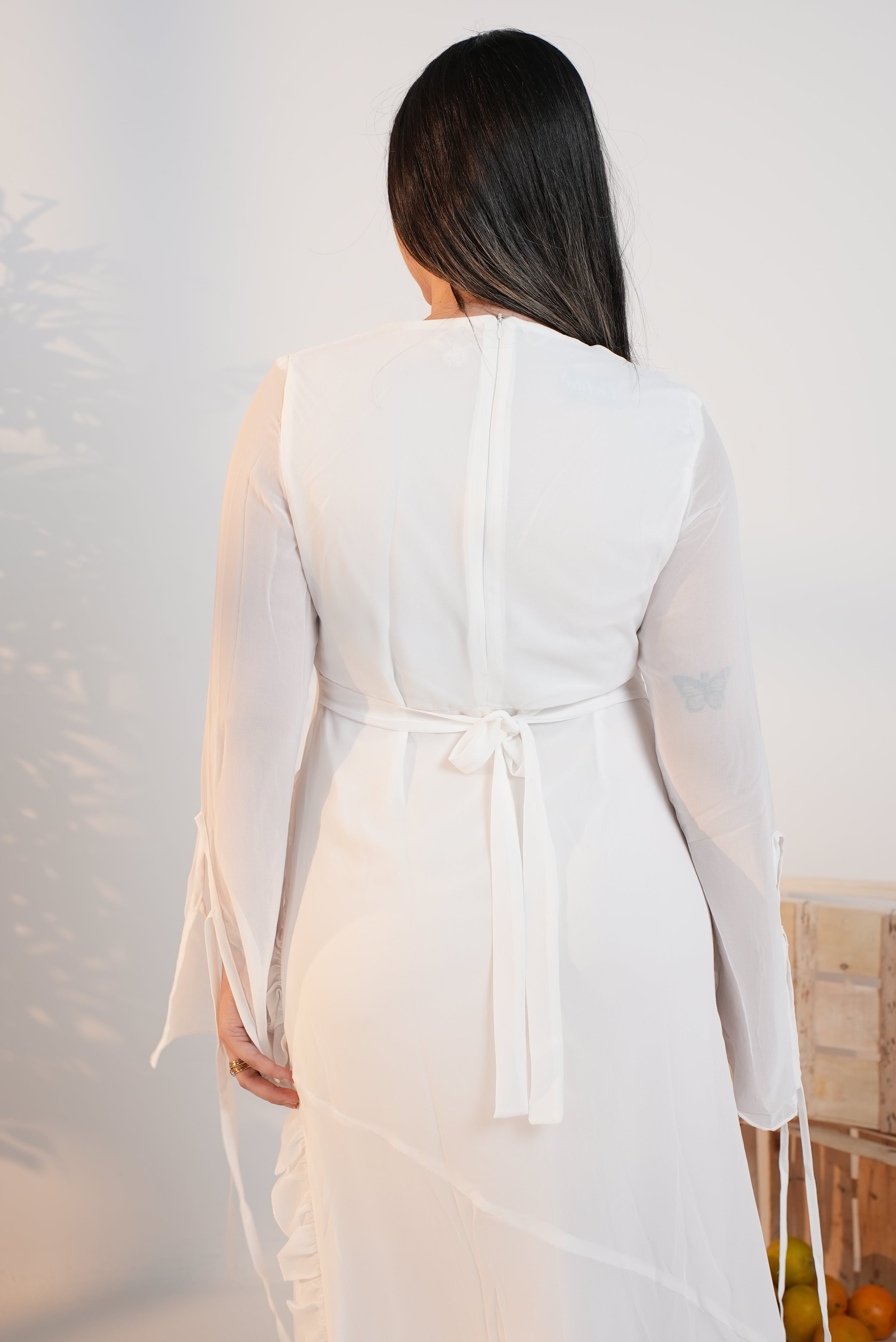 Chiffon Ruffles Dress
