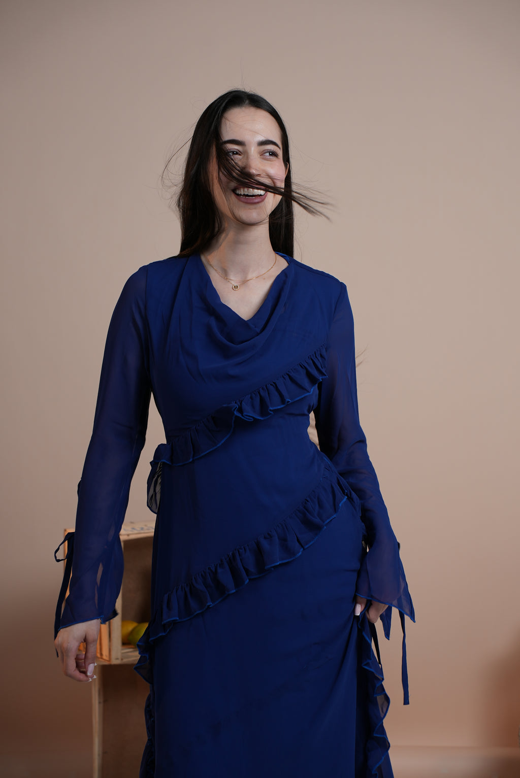 Chiffon Ruffles Dress
