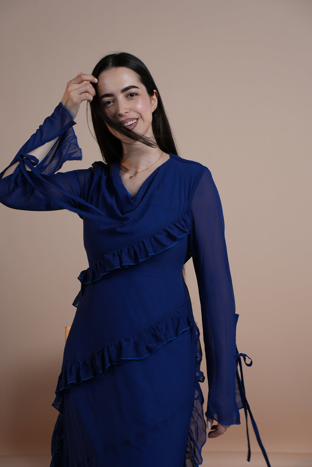 Chiffon Ruffles Dress