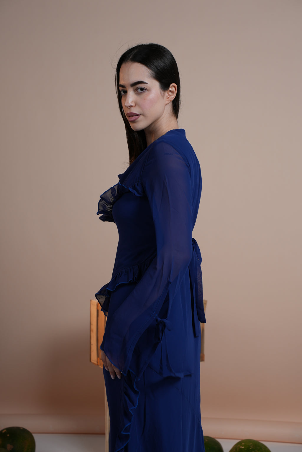 Chiffon Ruffles Dress