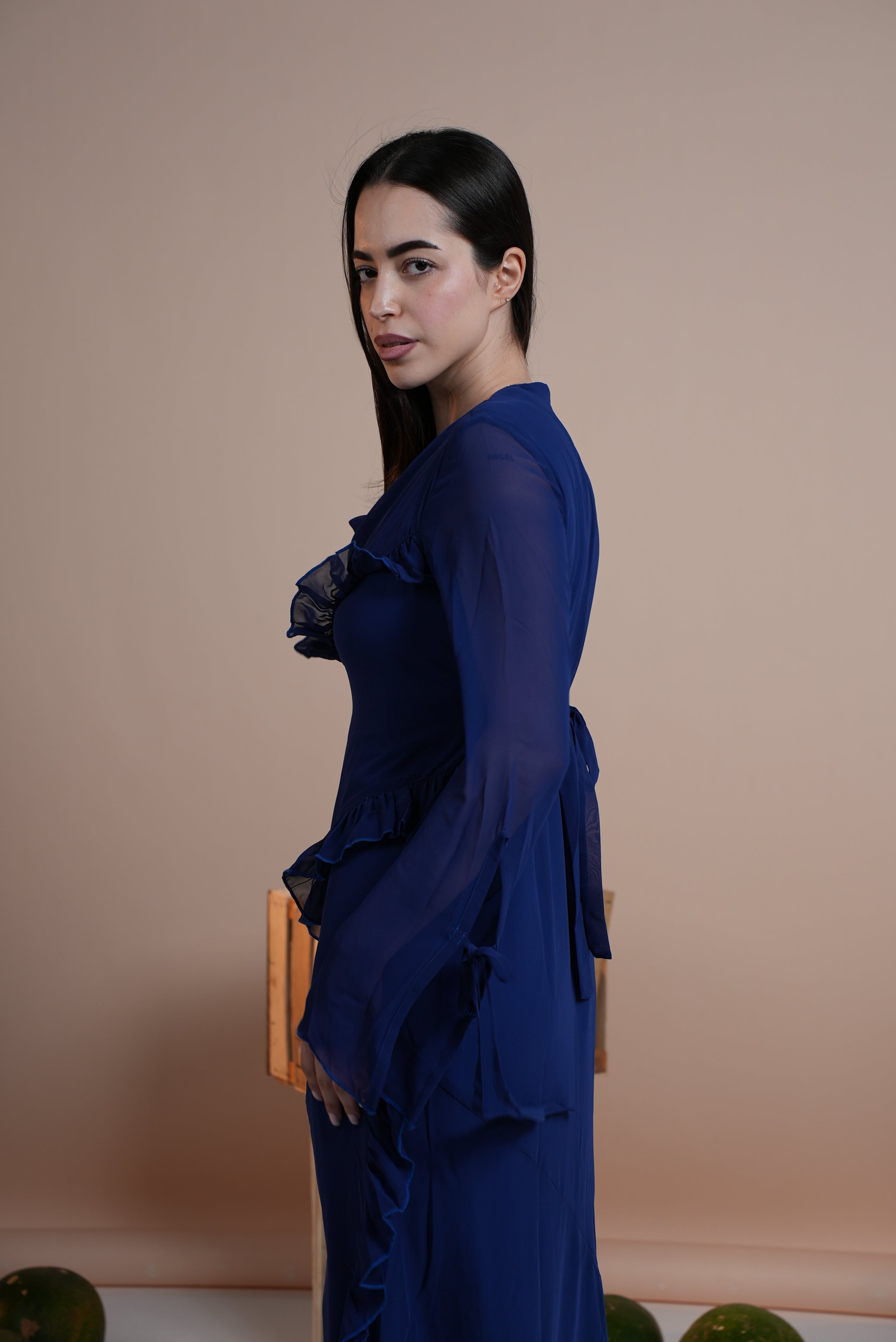 Chiffon Ruffles Dress