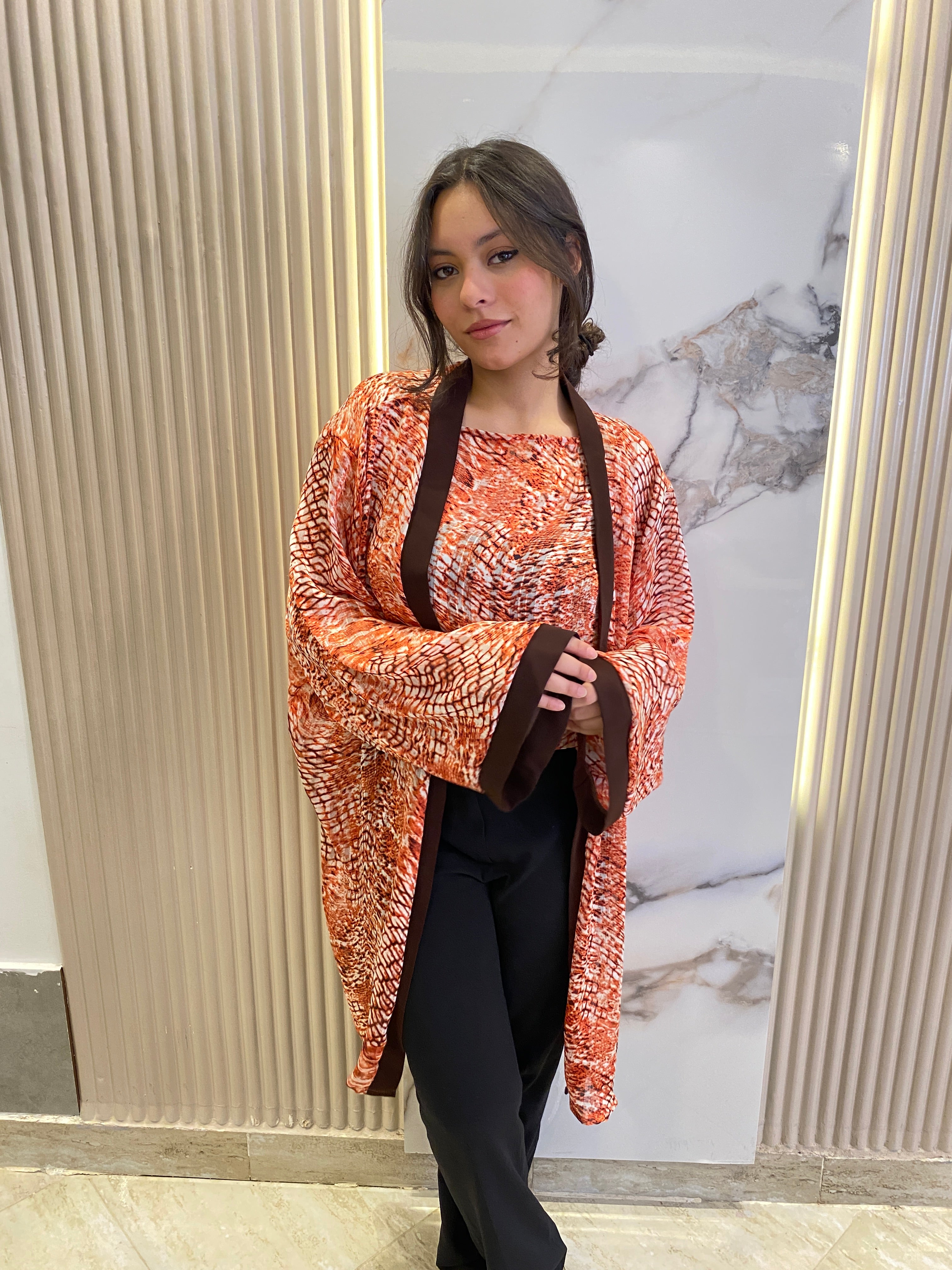 Everyday set-orange print