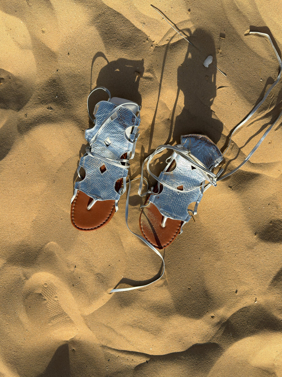 Gladiator Sandals - Silver
