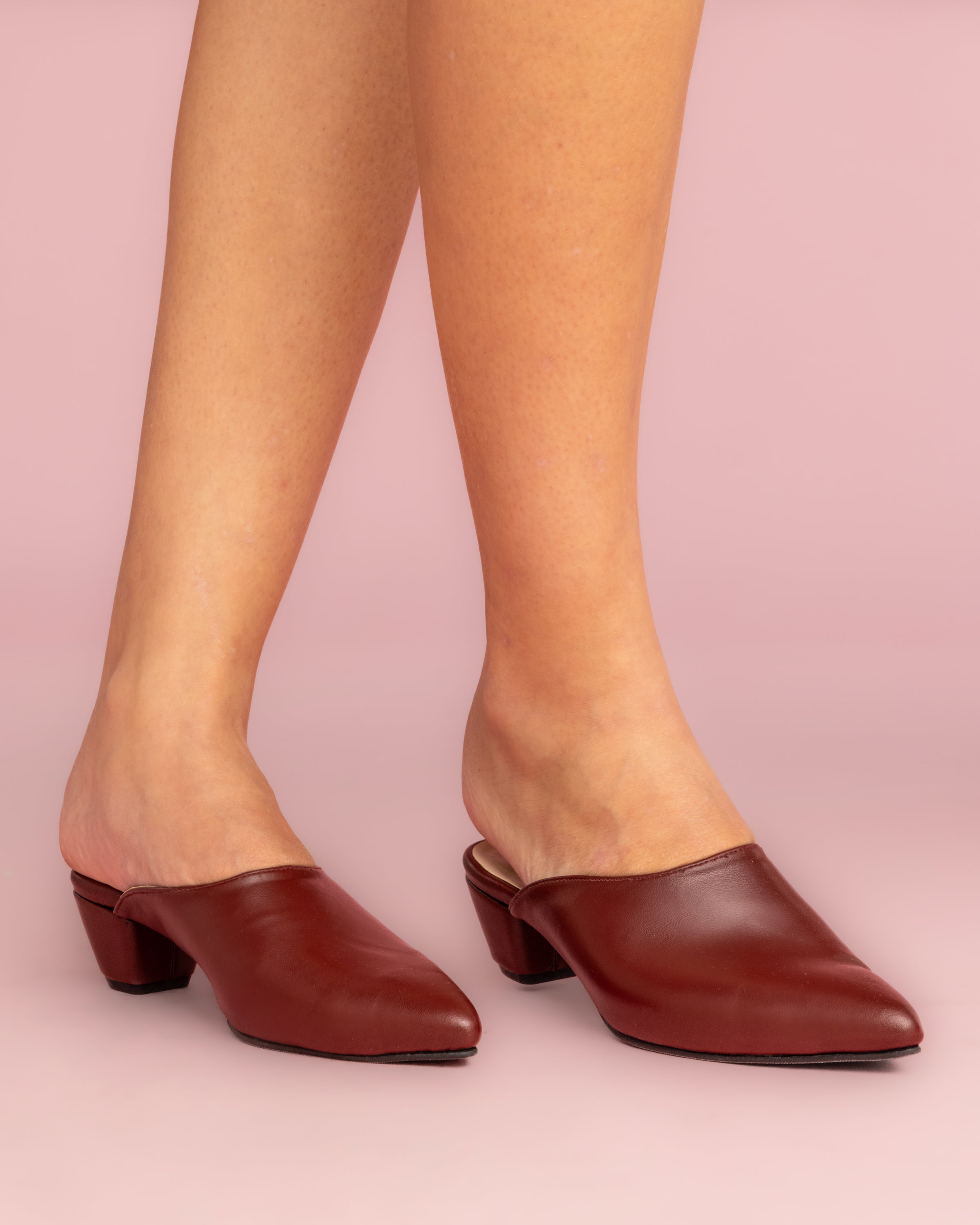 Cactus Mules - Burgundy