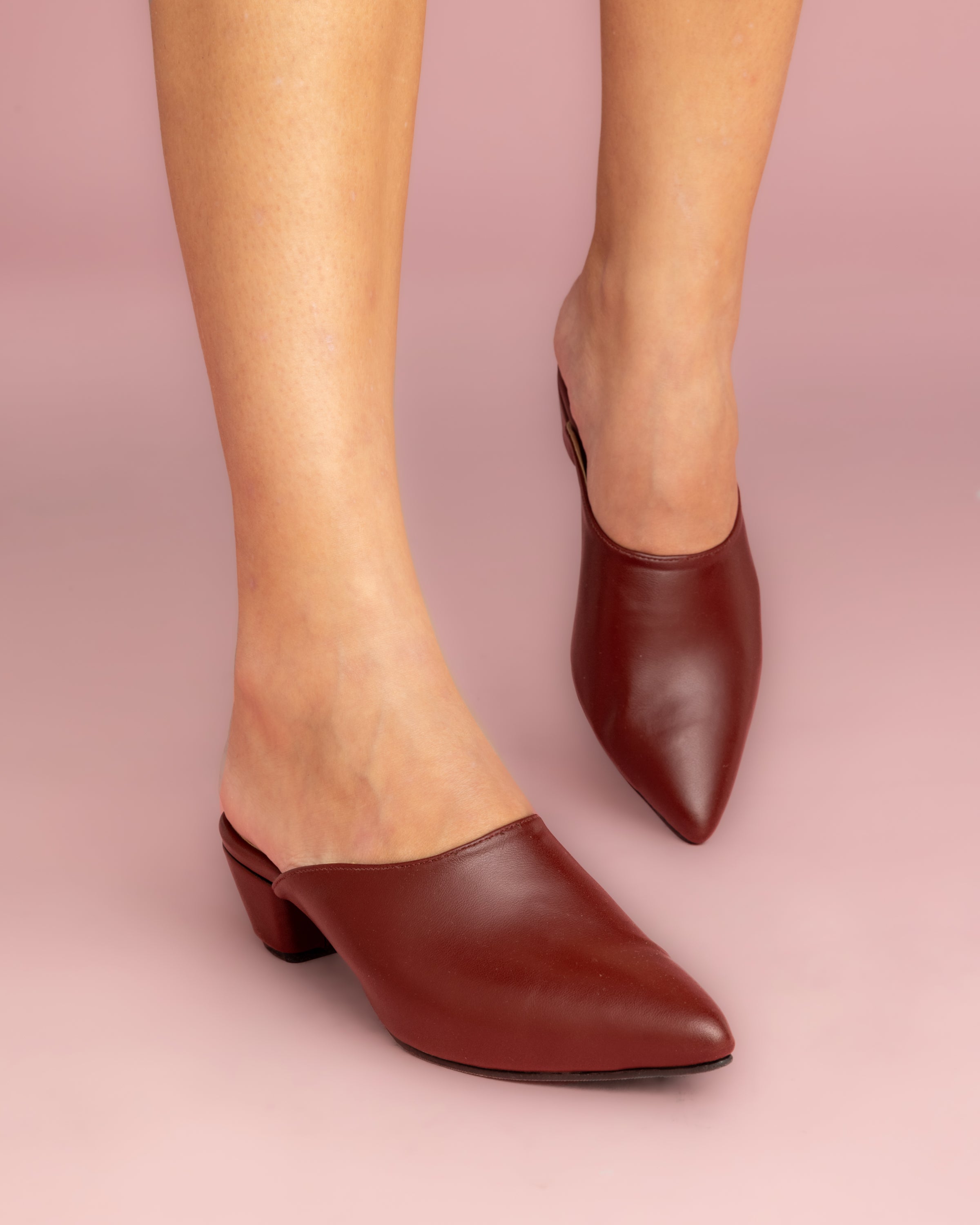 Cactus Mules - Burgundy