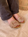 Knots & Diamonds Slippers - Gold