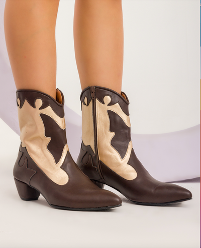 Mariposa Cowgirl Boots - Leather
