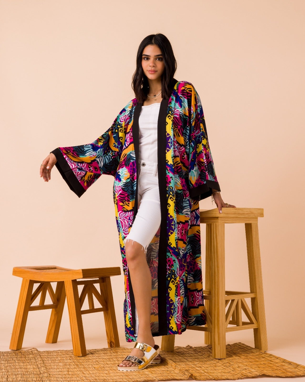 Cats in the Wild Kimono