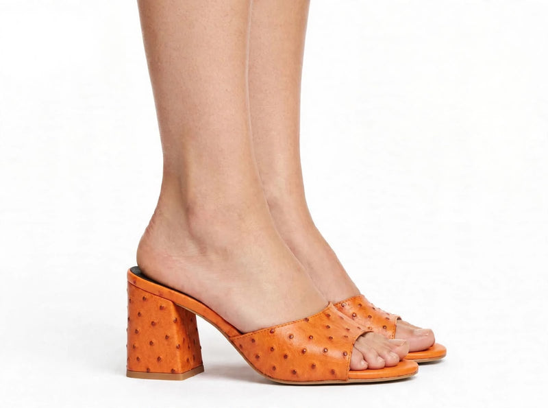 Cactus-Embossed Sandals