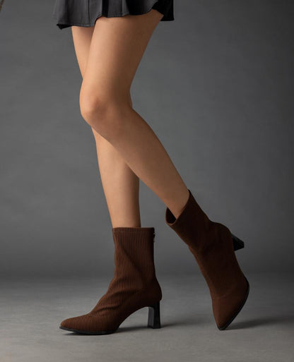 Tricot High Heel Boots