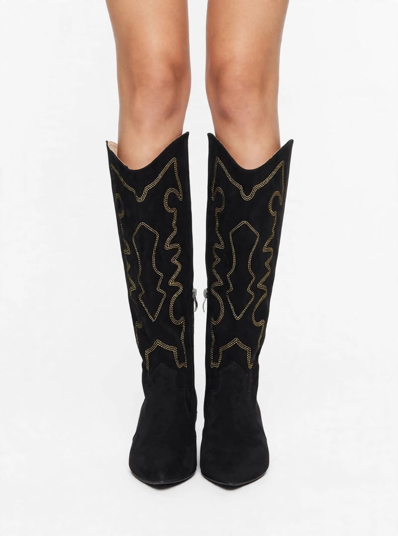 Detalles Suede Cowgirl Boots