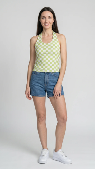 Printed Sling back Top