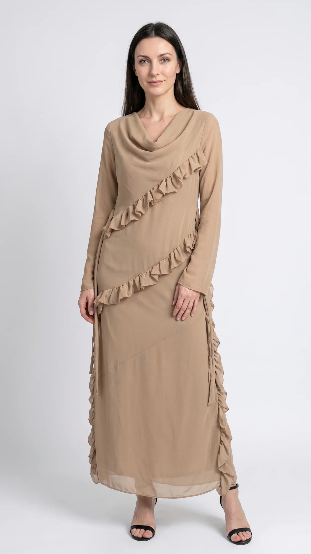 Chiffon Ruffles Dress