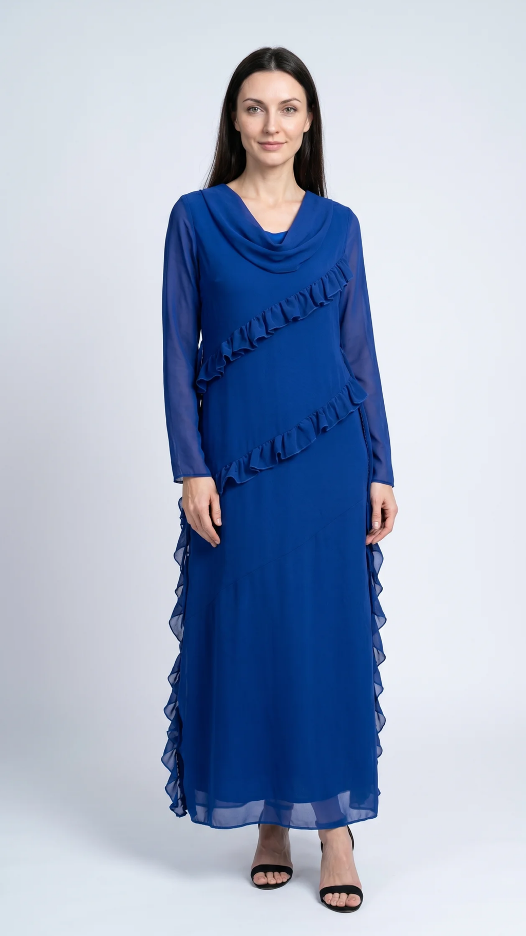 Chiffon Ruffles Dress