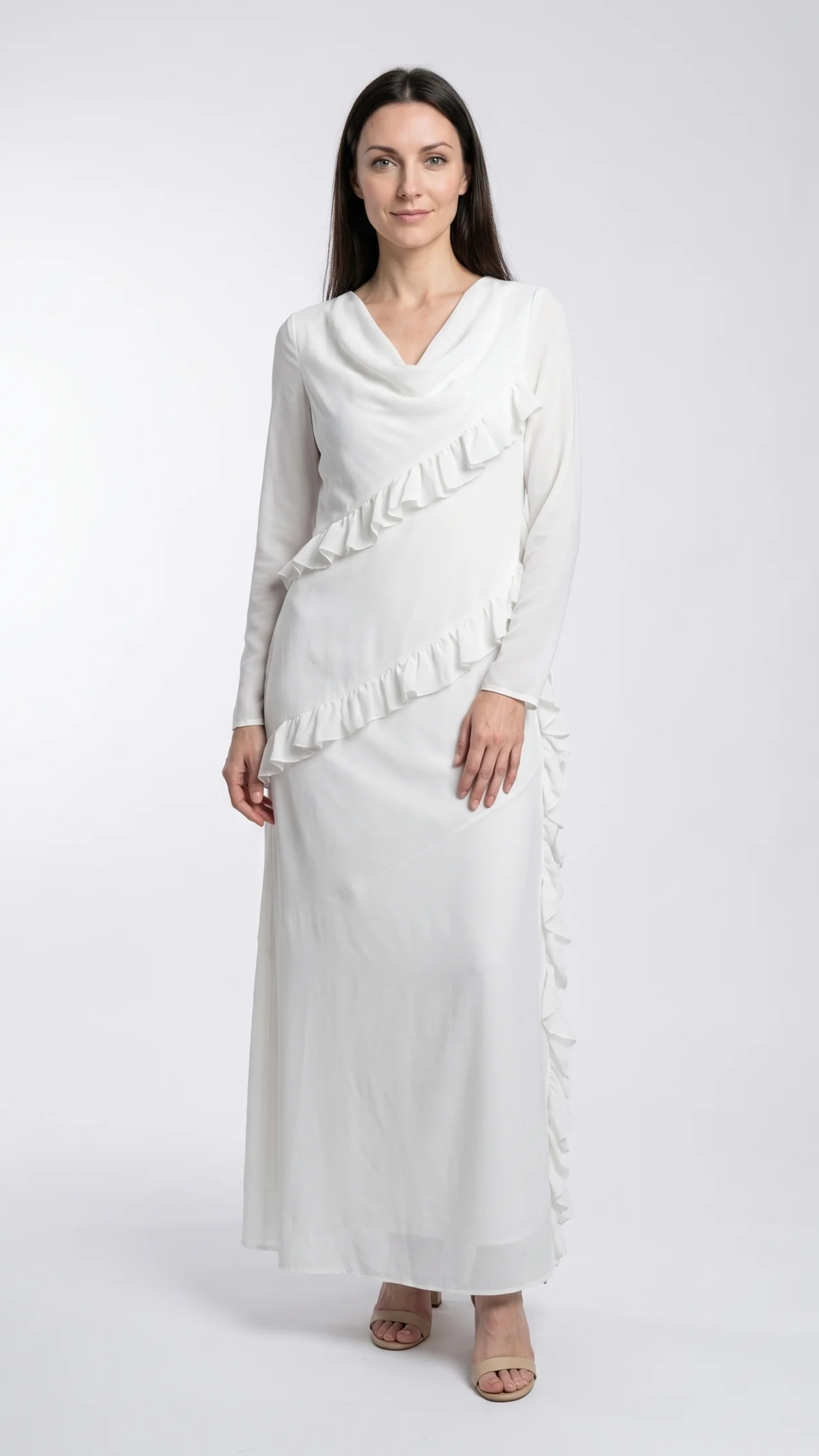 Chiffon Ruffles Dress