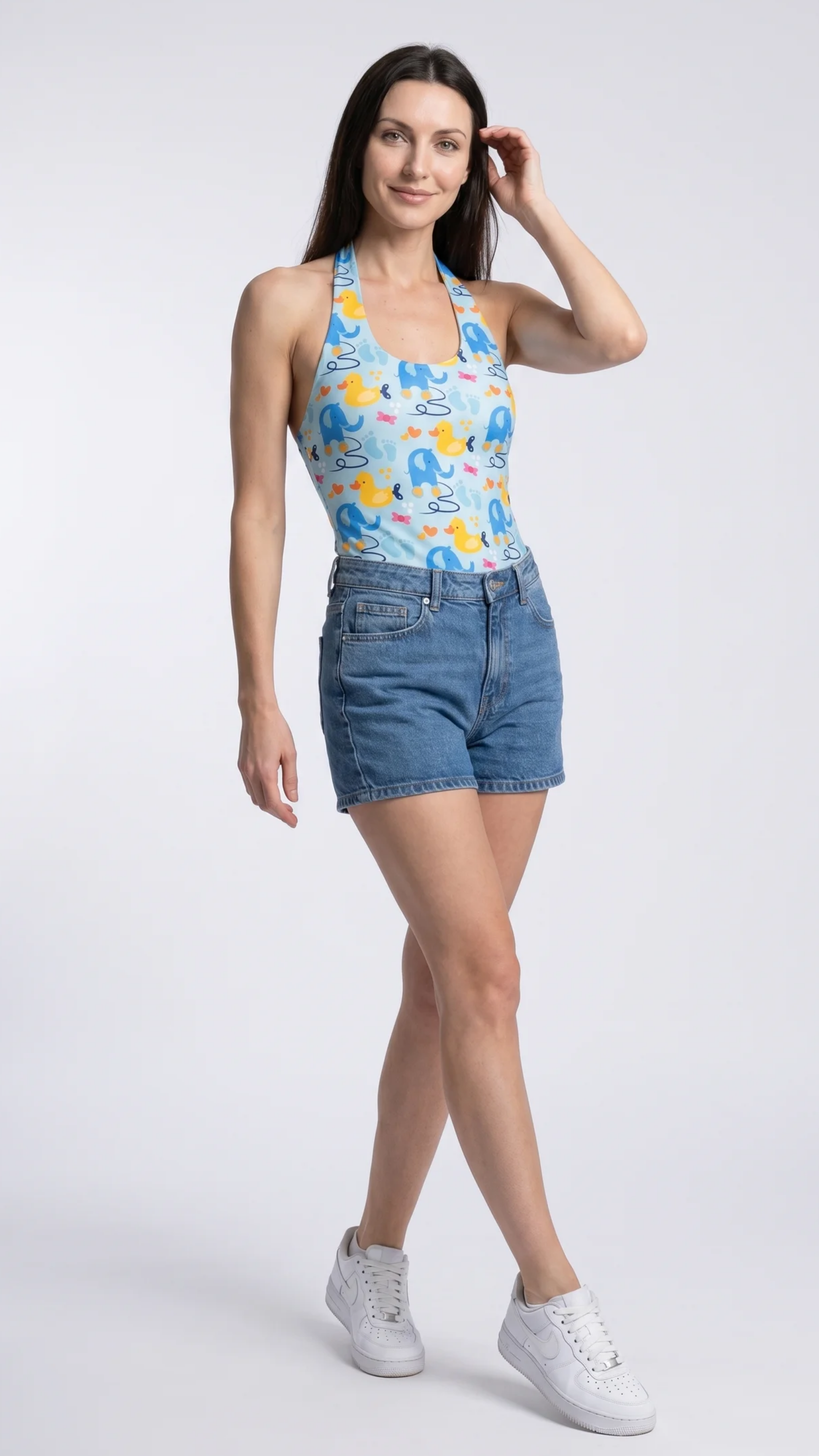 Printed Sling back Top