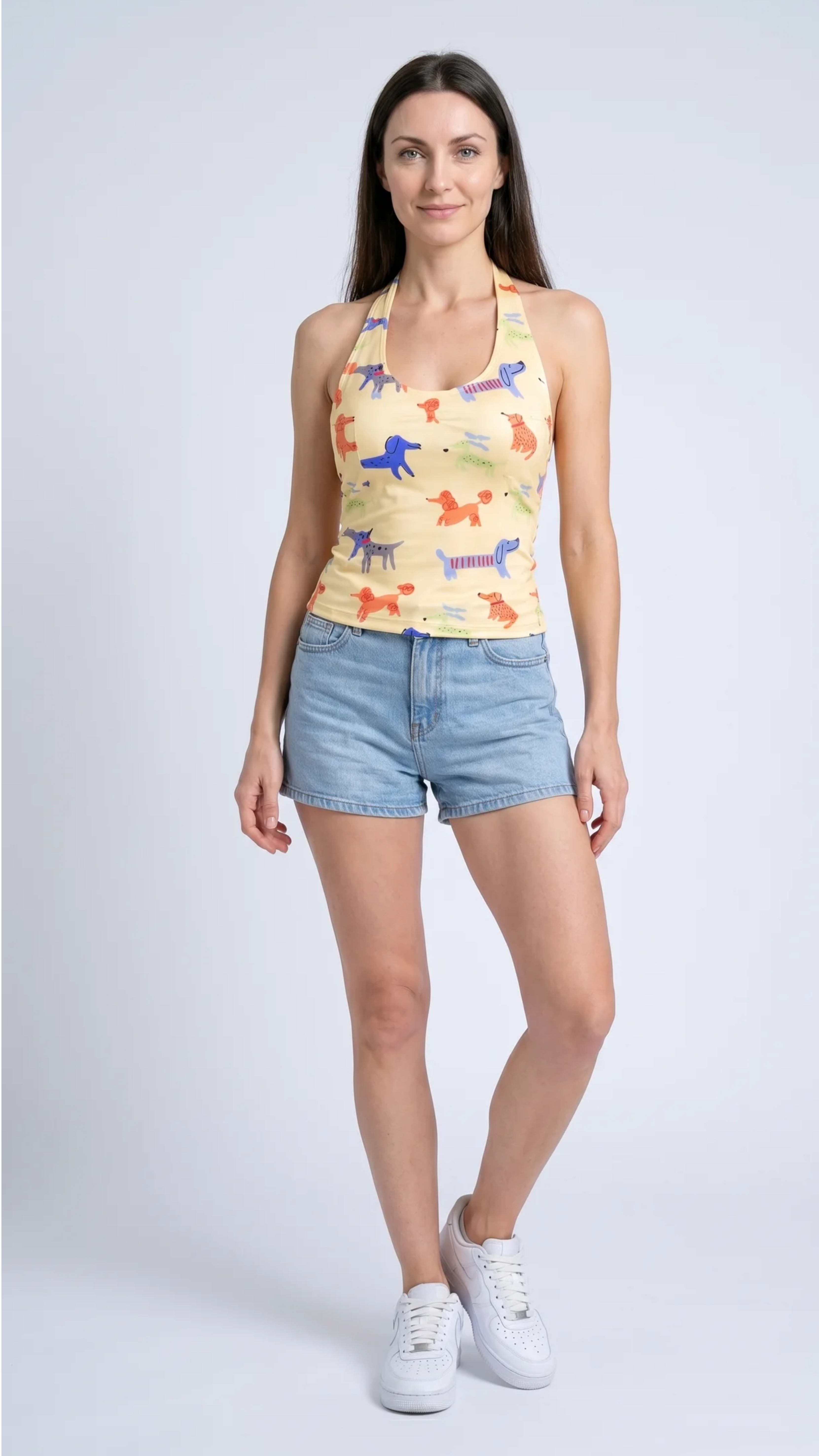 Printed Sling back Top