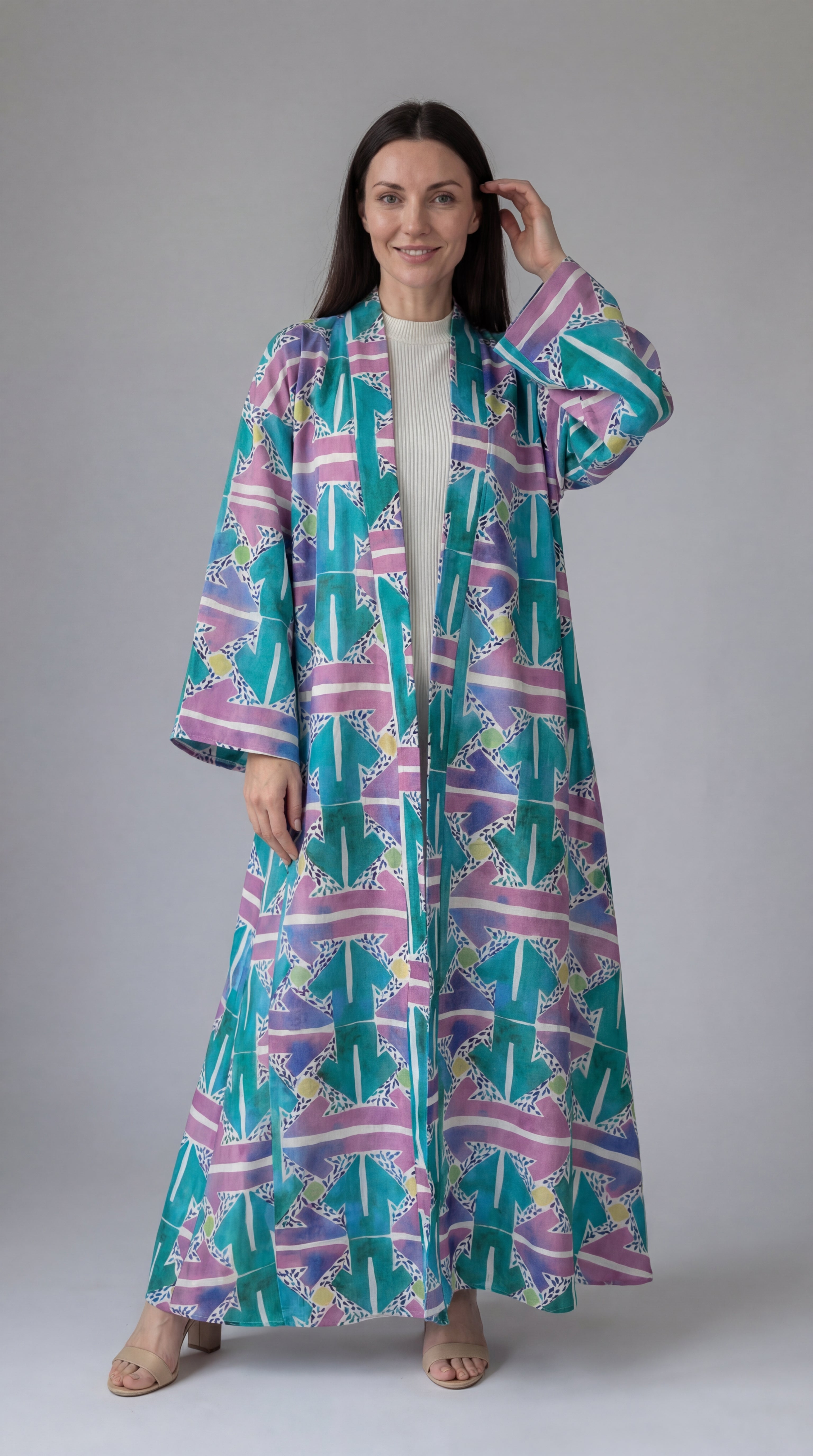 Happiness All Around Me Maxi Kimono