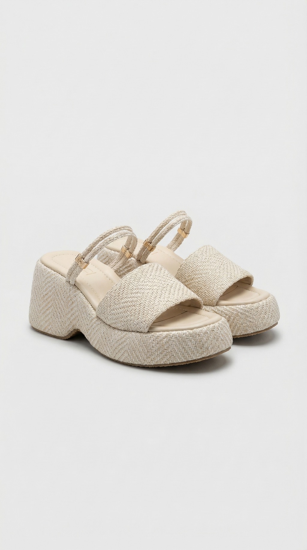 Summer Platform Sandals - Beige