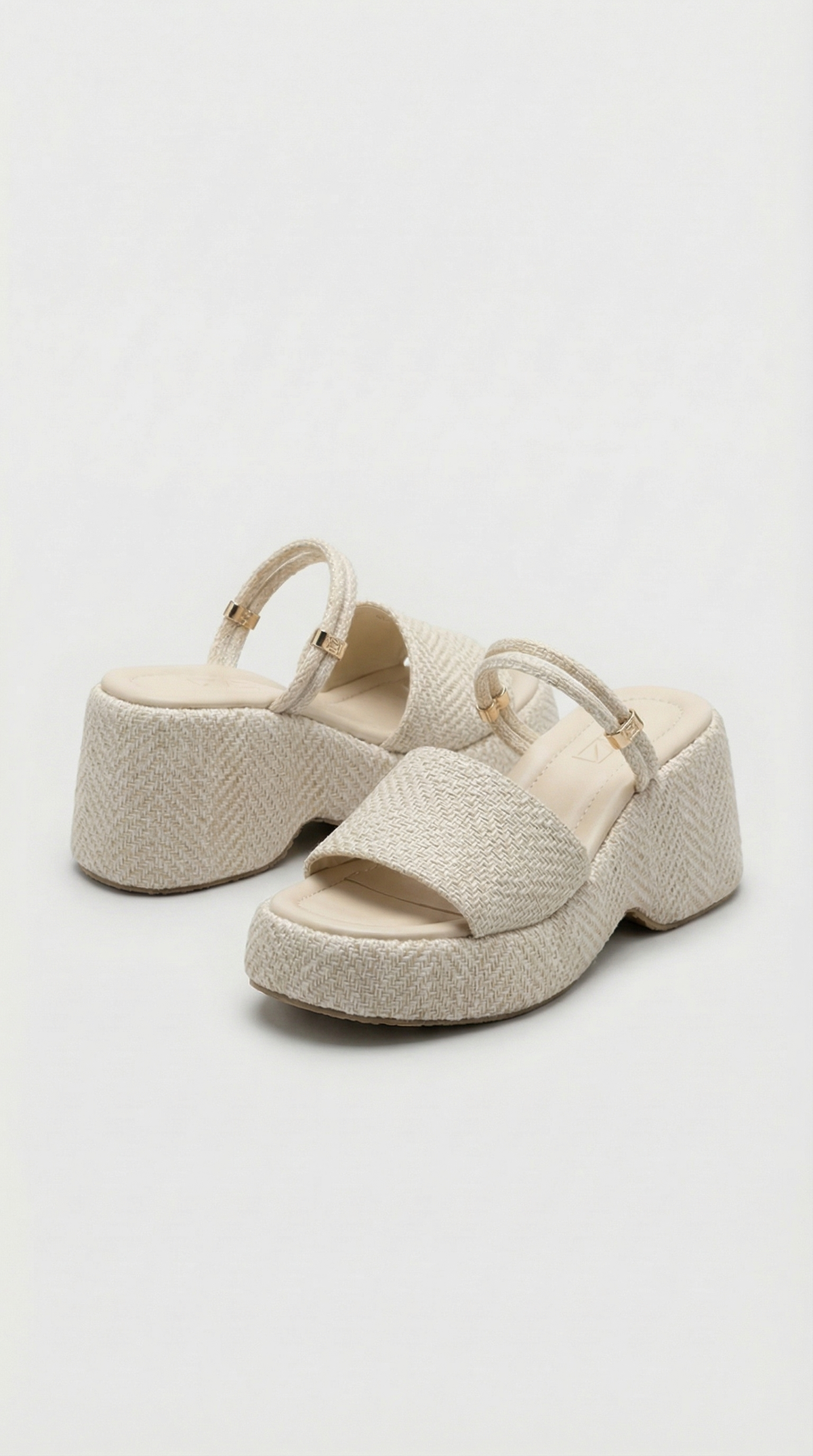 Summer Platform Sandals - Beige