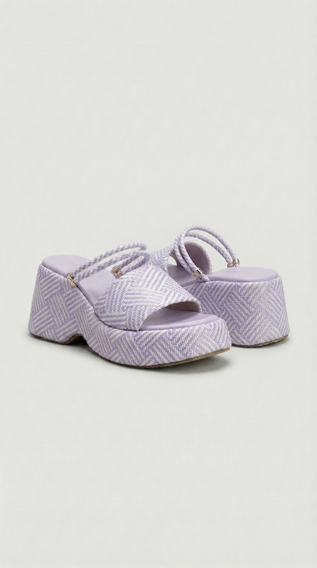 Summer Platform Sandals - Lavender