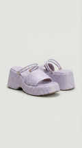 Summer Platform Sandals - Lavender
