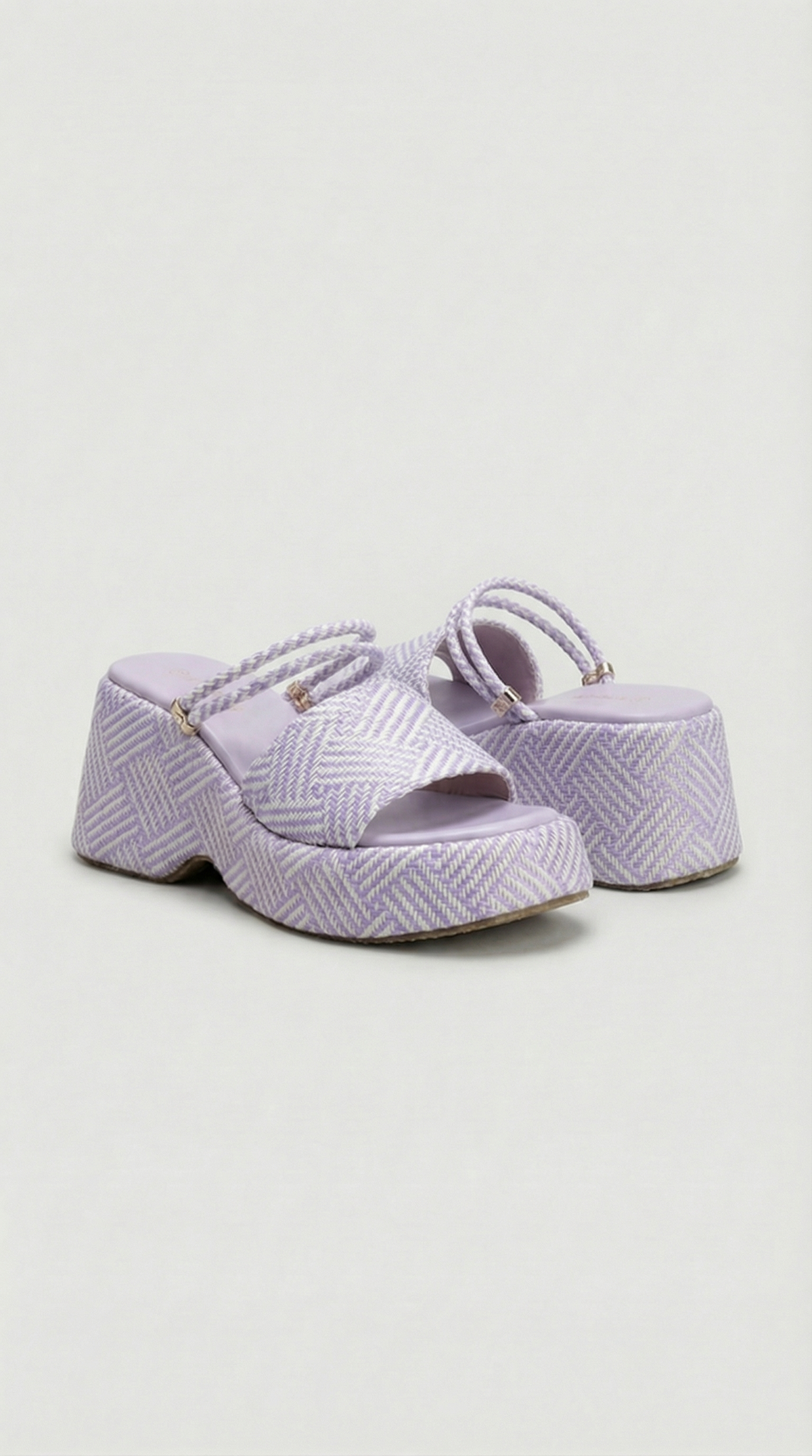 Summer Platform Sandals - Lavender