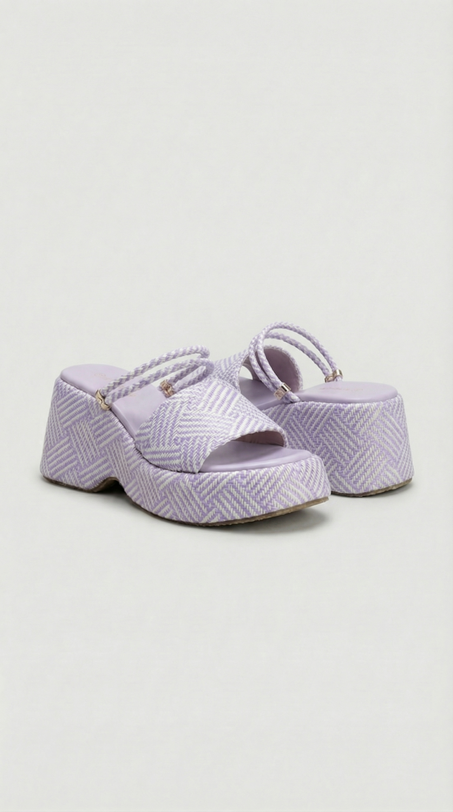 Summer Platform Sandals - Lavender