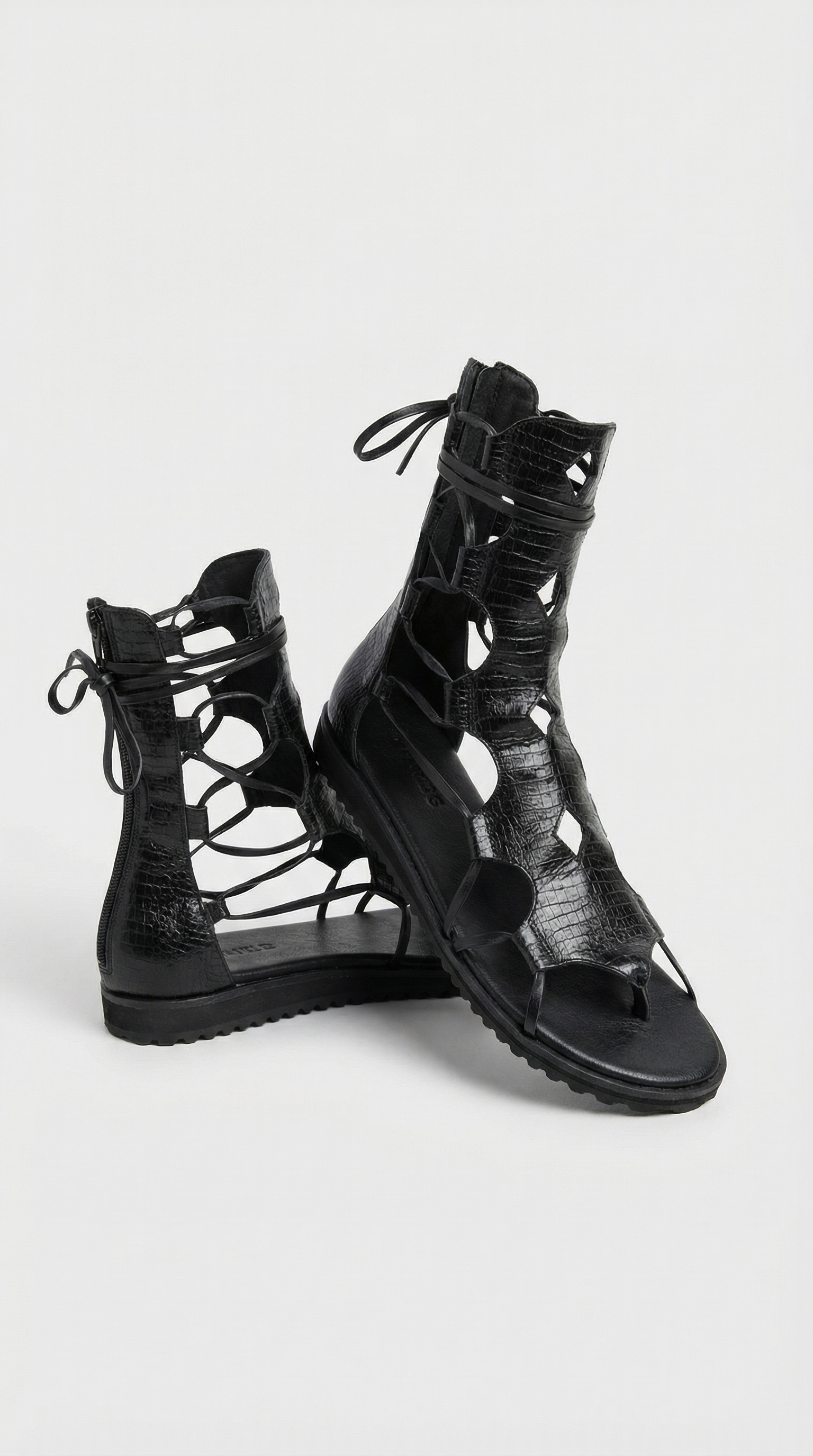 Gladiator Sandals - Black