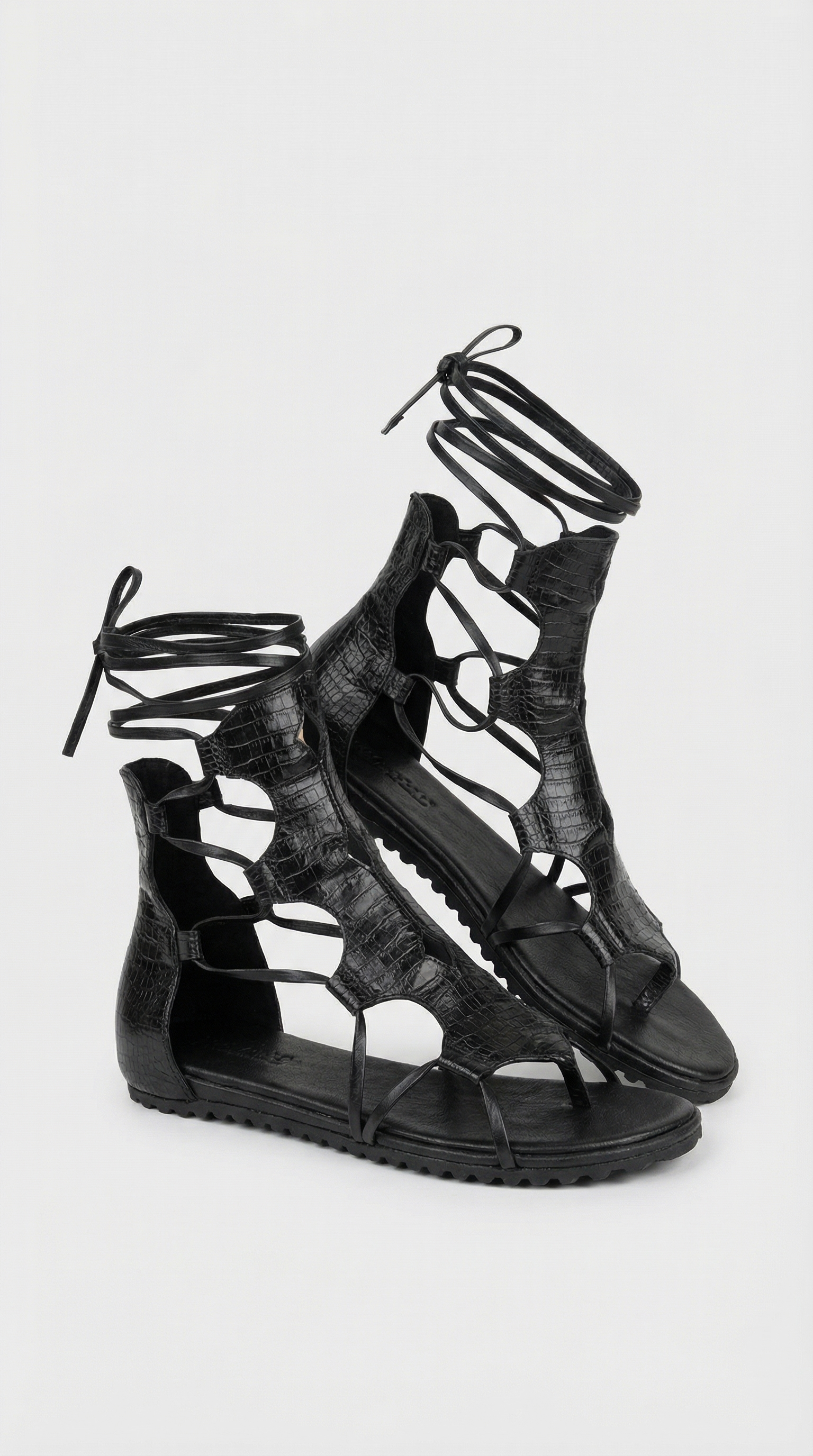 Gladiator Sandals - Black