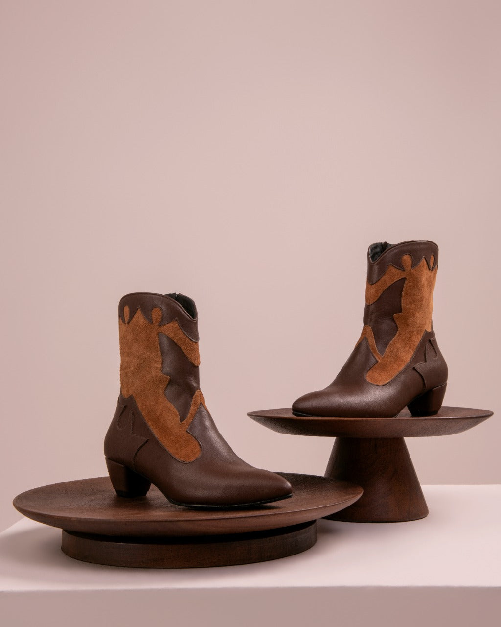 Mariposa Cowgirl Boots - Brown x Havane - Order one size up